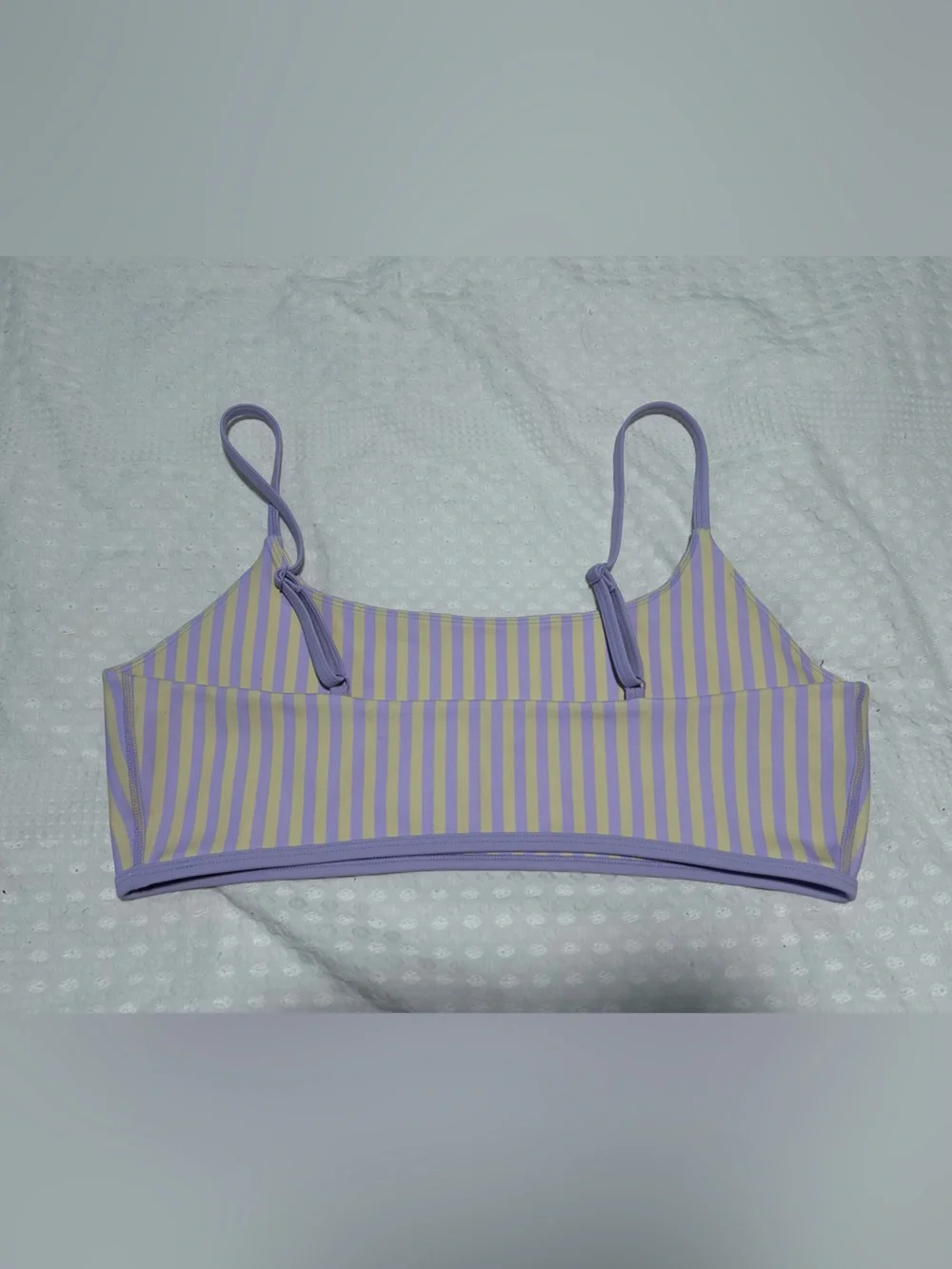 SET Active Luxform Lux Stripe Base Bra - Buttercream Size XL NWOT